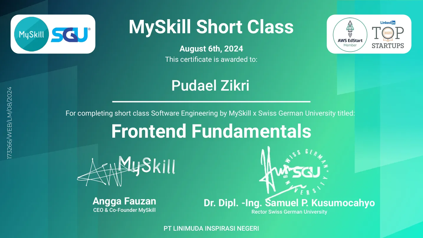 Frontend Fundamentals MySkill x SGU